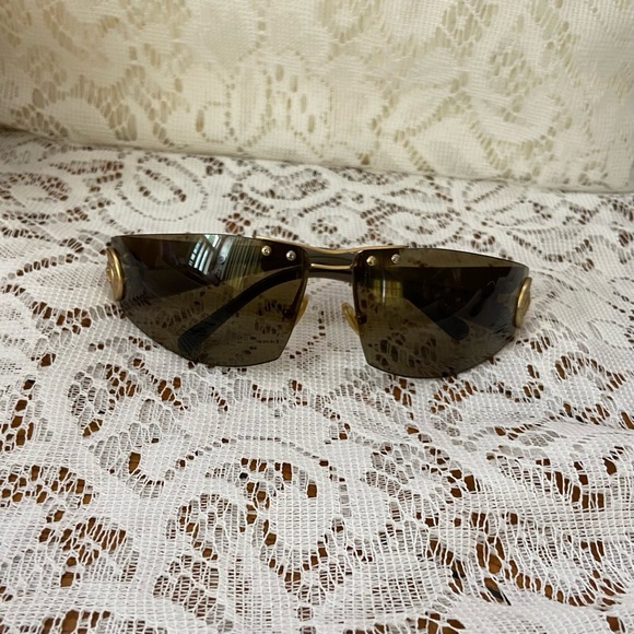 Celine, Triomphe, Wrap Around Brown Sunglasses SC003 COLS28Y Italy - Picture 5 of 12
